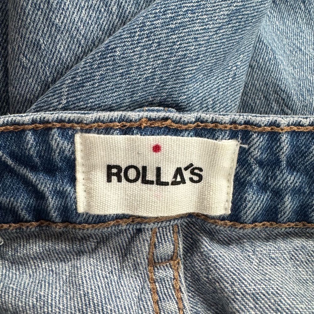 ROLLA’S Dusters High Rise Slim Bootcut Jeans Brad Blue 25 - Picture 9 of 10